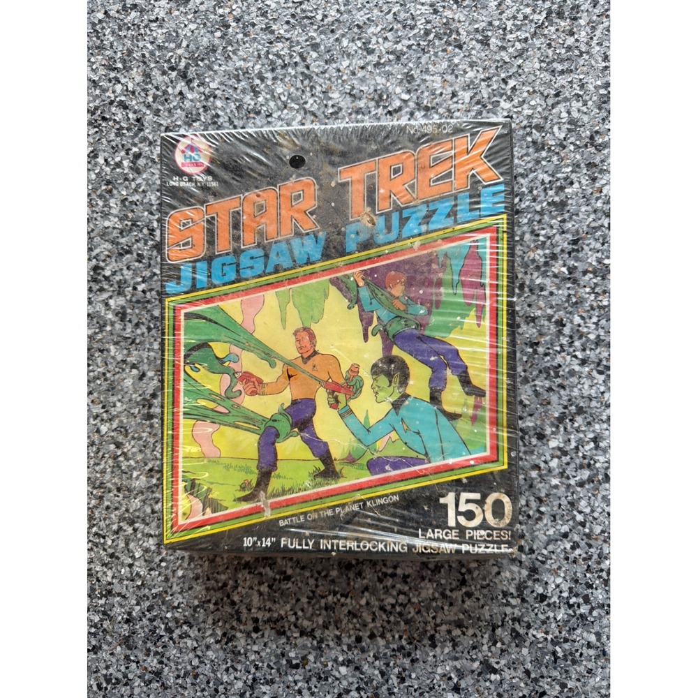 Vintage 1974 Star Trek Puzzle HG Toys 150 Pieces Battle Planet Klingon New